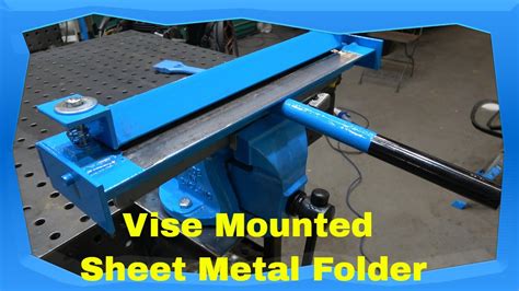 vice mounted sheet metal folder|Vise Mounted Sheet metal Folder Useful DIY Home Made tools.